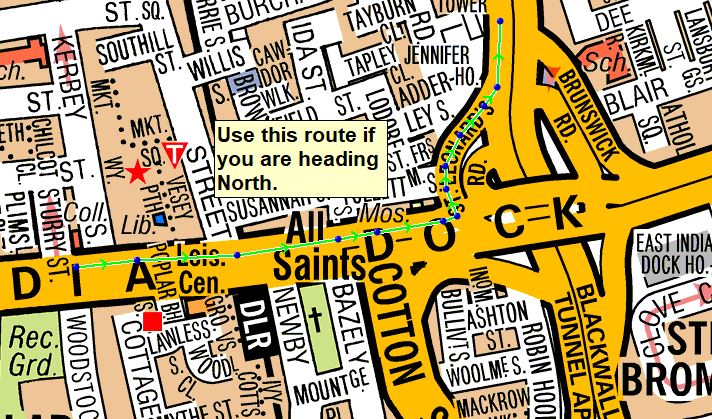 blackwall tunnel map